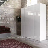 Wholesale White High Glossy Wardrobe with Hinged Door (HF-IK002)