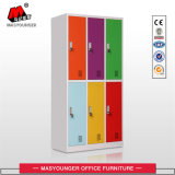 Office Metal Furniture 6 Door Colourful Steel Clothing Cabinet Locker