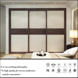 High Quality Sliding Door Wardrobe with PU Leather (ZH5062)
