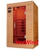 2 Person Indoor Far Infrared Solid Wood Sauna Room