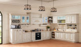 White PVC Foil Laminate Kitchen Cabinet (zc-007)