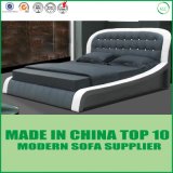 Customized Sizes Contemporary Genuine Leather Bed