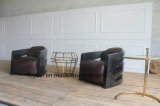 Carbon Fiber Armframe Vintage Leather Leisure Chair