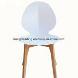 Nordic Design Modern PP White Chair with Wood Beech Legs