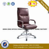 Wooden Base Leather Upholstery Conference Hotel Lobby Chair (NS-8068B)