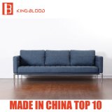 Elegant Navy Blue Furniture Living Room Leather Sofa Style Italian