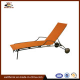 2018 Well Furnir Outdoor Chaise Lounge with Wheels