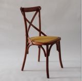 Brown Rattan Crossback Chair for Wedding and Event