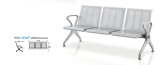 Steel Chair Public Bench Hospital Visitor Chair 3 Seater Airport Chair D66#
