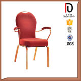 Stacking Oval Back Hotel Banquet Restaurant Chair with Armrest
