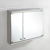 Modern Double Doors Glass Mirror Cabinets for Bathroom