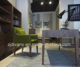 Italian Modern Style Leather Wood Study Chair (C-52)