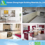 High Polished Kitchen Cabinets with Quartz Countertops From China