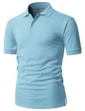 Men's Short Sleeve Pique Polo with Embroidered Logo