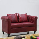 (SP-KS314) Modern Best Quality Red Leather Sofas for Bar