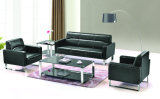 Modern Office Furniture Sectional Leather Black Sofa