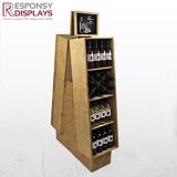Solid Wood Wine Stand Glass Bottles Wine Display Cabinet
