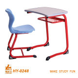 School Wooden Furniture Student Desk with Plastic Chair