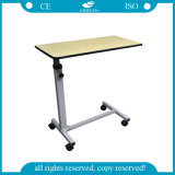 Cheapest Wooden Adjustable Hospital Overbed Table (AG-OBT001B)