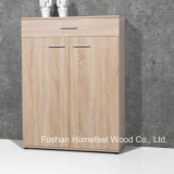 Simply Wooden Home Furniture Shoe Cabinet with 2 Door & Drawers (SC05)