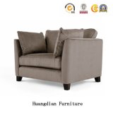 Commercial Hotel Furniture Wood Frame Fabric Lounge Chair Single Sofa (HD1602)