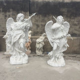 Chinese White Marble Angel Statue for Garden