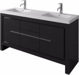 Double Sinks Bathroom MDF Furniture with Mirror Bathroom Cabinet