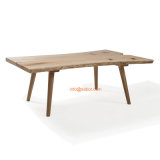 (SL-8302) Hotel Restaurant Home Dining Furniture Solid Wood Dining Table