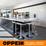 Oppein Modern Melamine Wood Island Kitchen Furniture (OP16-PN1)
