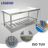 2 Tiers Stainless Steel Working Table with Cheap Price