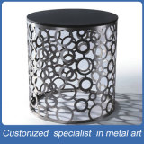 Factory Manufacture Silver Gray Column Stainless Steel Table Furniture