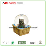 Polyresin Water Globe with Dog Figurine for Promotional Gift and Home Decoration