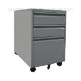 Three Filing Drawers Movable Files Steel Storage Cabinet