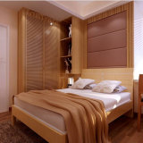 Tall Simple Sliding Shutter Door Partical Board Wardrobe Bedroom Furniture