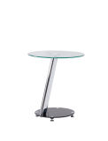 Foldable Style Glass Coffee Table with Wheels (CT007)