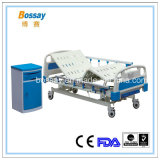 ICU Hospital Bed Medical Manual Bed with 3 Hand Cranks