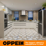 Oppein Modern High Quality PVC Modular Wood Kitchen Cabinet (OP15-PVC05)