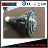 85X130mm Black Far Infrared Bulb Ceramic Heater