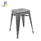 Industrial Cafeteria Taburete Tolics Stool Stackable Vintage Outdoor Metal Dining Chair