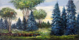 Forest Landscape Oil Painting for Home Decoration