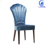 Hotel Wood Imitated Restaurant Furniture Metal Dining Chair