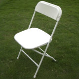 Plastic Folding Chair with Metal Tube Frame