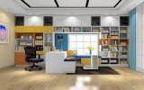 Pritical White Color Book Case Study Room Furniture (zj-005)