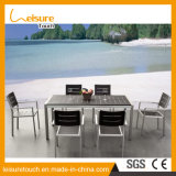 Powder Coated Aluminum Frame Modern Outdoor Furniture Leisure Dining Table and 6 Chairs Garden Furniture