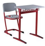 Plastic Single Desk Chair for Student, Plastic School Desk Chair