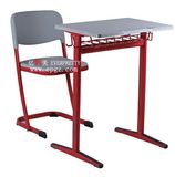 Plastic Single Desk Chair for Student, Plastic School Desk Chair