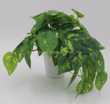 Home Decoration Artificial Plant Bonsai Philodendron Leaves