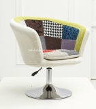 Patchwork Leisure Swivel Chair for Restaurant