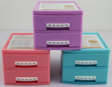 Mini Plastic Storage Cabinet with Two Drawers