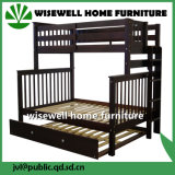 Wood Bedroom Furniture Bunk Bed with Trundle (WJZ-B80)